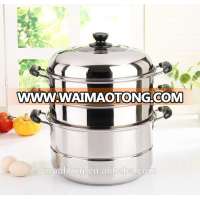 hot selling 2017 stainless steel double bottom steamer for food in china