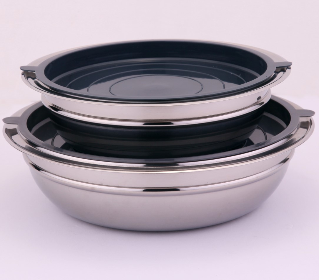 20cm/24cm high quality wide edge stainless steel mixing bowl