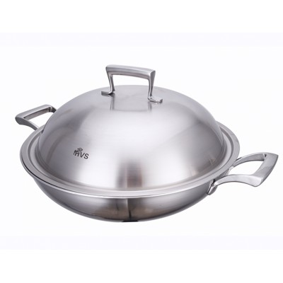 Three layers  stainless steel wok