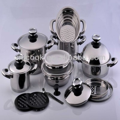 stainless steel cookware set