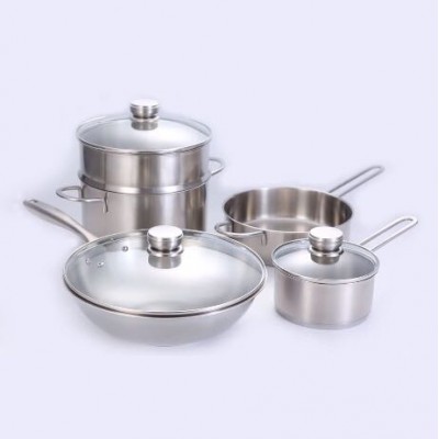 8 sets of high quality stainless steel cookware